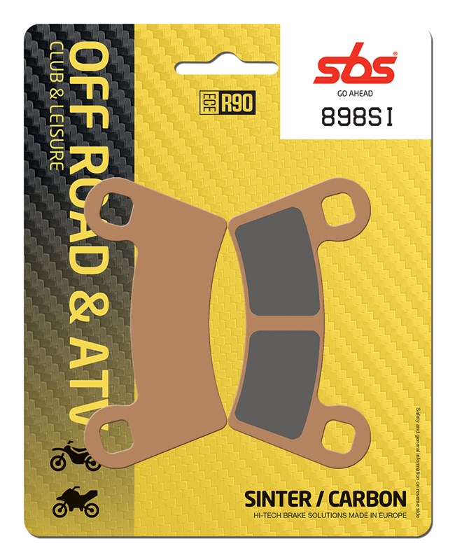 SBS brake pads KH456 OFF-ROAD sinteredcolour gold polaris 450/525/570/800 front (898SI)